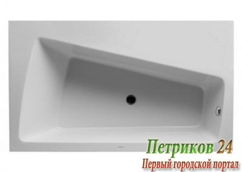 Ванна акриловая Duravit PAIOVA 700270000000000 SX 170x100 белая