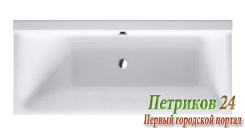 Ванна акриловая Duravit P3 COMFORTS 700372000000000+ножки 790100000000000 белая