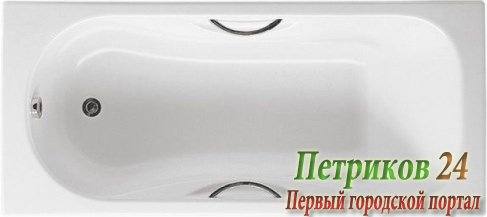 Ванна чугунная Roca MALIBU 72309G000R 170х75 с отв. под ручки