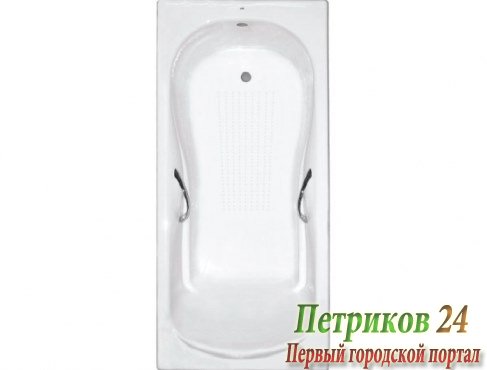 Ванна чугунная Roca HAITI 72330G000R 160х80с отв. под ручки
