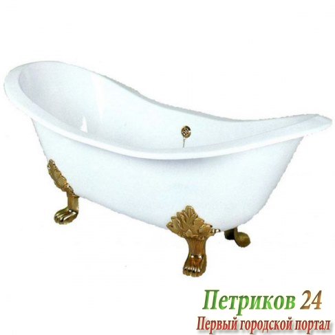 Ванна акриловая Gruppo Treesse EPOCA V5071 золото/белый
