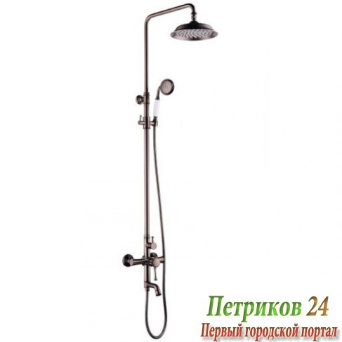 Душевая стойка Lemark PERETTO LM6362RB черная бронза