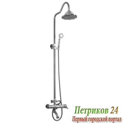 Душевая стойка ZorG Antic A 103DS-SL серебро