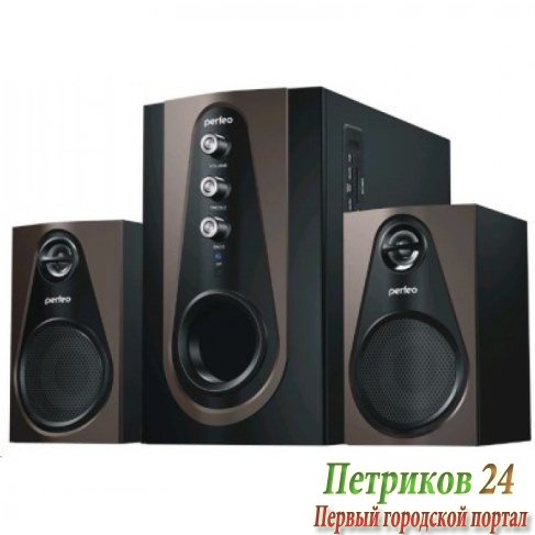 Колонки Perfeo Scenic PF-103-BT чёрно-коричневый