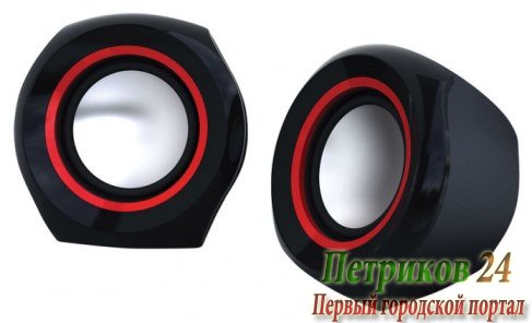 Колонки OKLICK OK-206 черный/красный