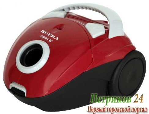 Пылесос с мешком Supra VCS-1601 красный