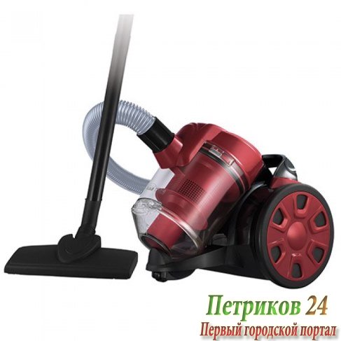 Пылесос циклон Home-Element HE-VC1801 черный/бургунди