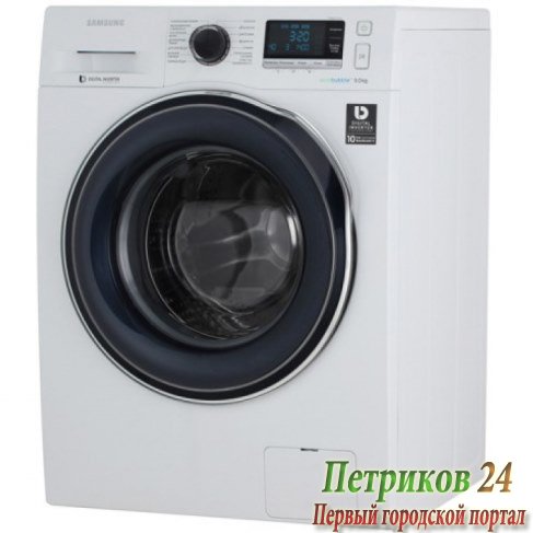 Стиральная машина с фронтальной загрузкой Samsung WW90J6410CW1LP