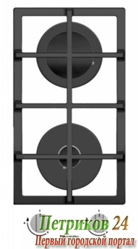 Газовая поверхность Electronicsdeluxe GG2 400215F - 002 стекло белое