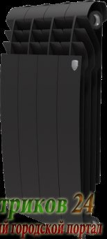 Радиатор отопления Royal Thermo BiLiner 500 Noir Sable - 4 секц