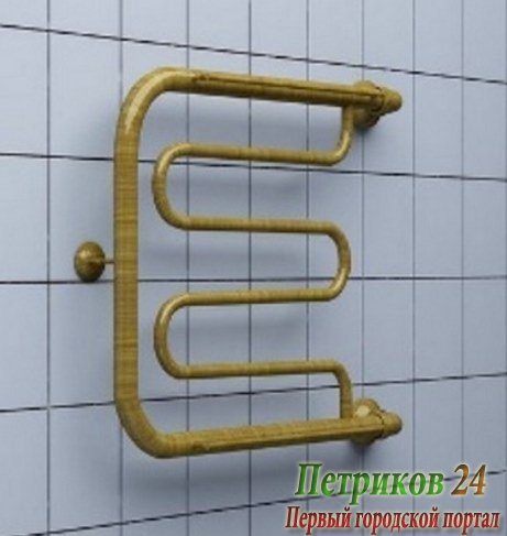 Полотенцесушитель Ника водяной ECON ПМ-1 Бронза Стандарт 50х50 без присоединения