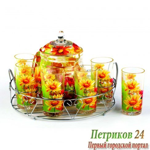 Кувшин + 6 стаканов Bekker BK-5804