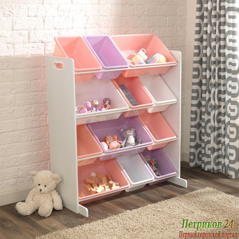 Система для  хранения с 12 контейнерами KidKraft, цв. Белый