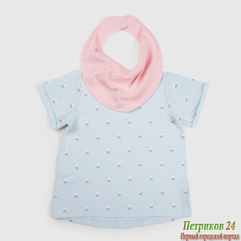 Набор для девочек (футболка и нагрудный фартук) size 92