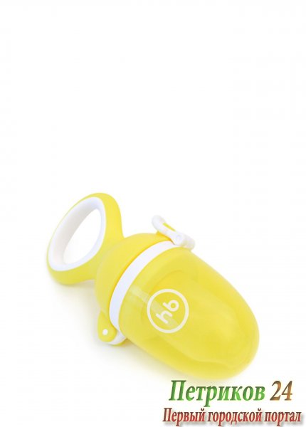 Ниблер с силиконовой насадкой для пюре и каш yellow