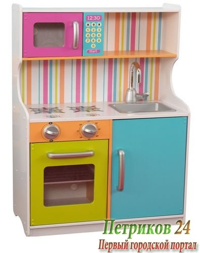 Деревянная игровая кухня для девочек 