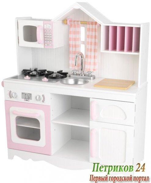 Игровая кухня для девочки из дерева 