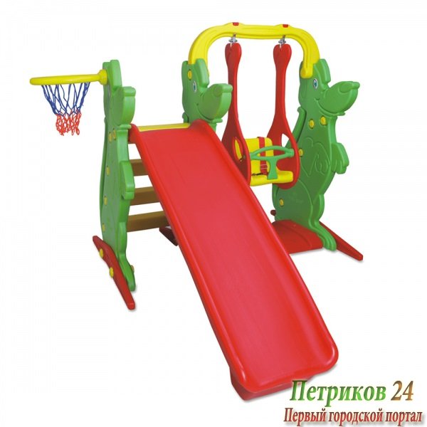 Игровой компекс (качели, горка, баскетбольное кольцо)