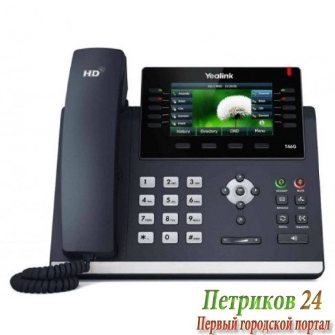 Телефон Yealink SIP-T46S черный