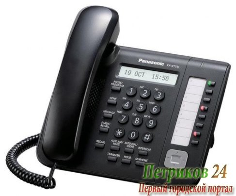 VoIP-телефон Panasonic KX-NT551RU-B