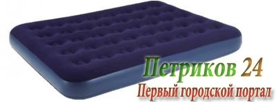 Надувная кровать Relax Flocked air bed QUEEN без встр. эл. насоса 20256-1