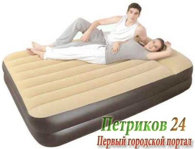 Надувная кровать RELAX HIGH RAISED AIR BED QUEEN 27229EU со встр. эл. Насосом 203x161x51