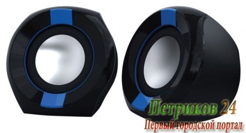 Колонки OKLICK OK-203 черный/синий
