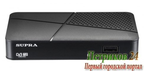 Ресивер DVB-T2 Supra SDT-75 черный