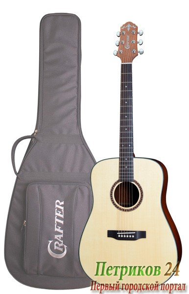 CRAFTER HILITE-D SP/N - акустическая гитара, Dreadnought, верхняя дека Solid ель, цвет натуральный