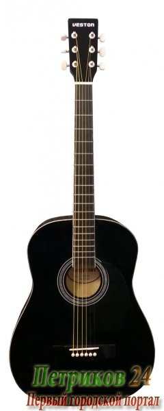 VESTON F-38/BK - акустическая гитара 38", цвет: чёрный