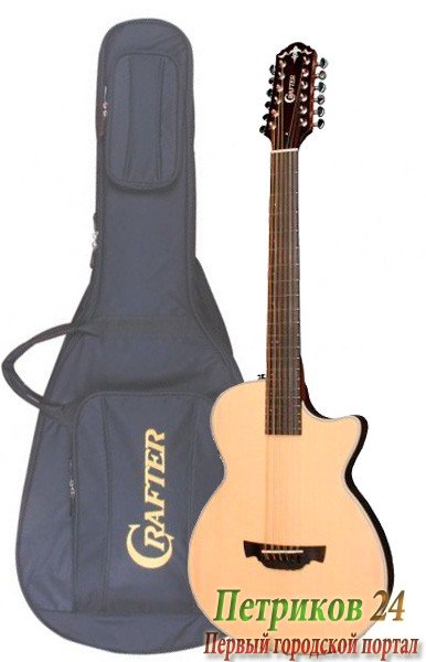 CRAFTER CT-120-12/EQN + Чехол - двенадцатиструнная гитара с фирменным чехлом в комплекте