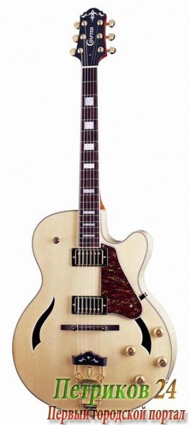 CRAFTER FEG-700/N + Кейс - полуакустическая гитара - верх-ель, корпус-клен, 2Н, 2Volume, 2Tone, 3-поз. перекл., натурал, фирменный кейс в комплекте