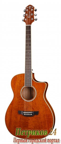 CRAFTER FC-550EQ/AM + Чехол - эл-ак. гитара, верхн. дека-ясень, корпус красное дерево, тонкий корпус, цвет синий