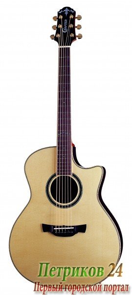 CRAFTER GLXE-3000/RS + Кейс - электроакустическая гитара, с фирменным кейсом в комплекте, Топ - массив ели Энгельмана, корпус- массив индонезийского п