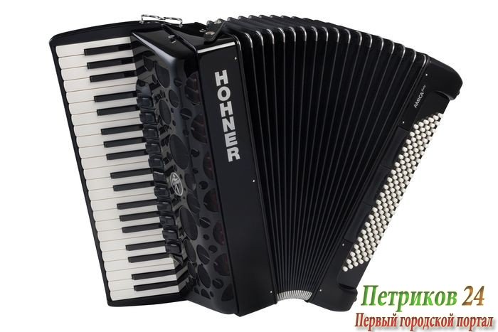 HOHNER Amica Forte IV 120 Black (A38321) - полный концертный аккордеон, 4-х голосный, правая клавиатура - 41 клавиша, 11 регистров, левая клавиатура -