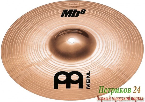 MEINL MB8-10S-B - тарелка Splash 10", сплав бронзы B8 (92% медь, 8% олово, следы серебра), серия MB8