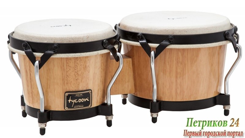 TYCOON STB-B N - Бонго 7"(18см) x 8?"(22см), корпус: дуб, цвет: натуральный, мембрана: натуральная кожа