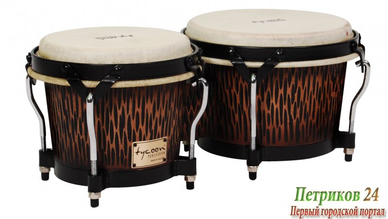 TYCOON STBS-B CO - Бонго 7"(18см) x 8?"(22см), корпус: дуб, цвет: коричневый, мембрана: натуральная кожа