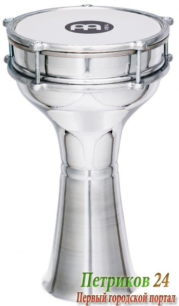 MEINL HE-103 - дарбука, алюминий, 7 1/4” x 13 1/3”, без гравировки, настроечный ключ в комплекте
