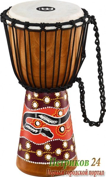 MEINL HDJ5-S - африканский джембе Small (8" х 15"), цвет - рисунок "Питон", мембрана - кожа козла