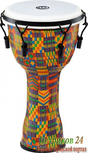 MEINL PMDJ2-M-F - джембе средний, походный (10"x20"), материал - синтетический полимер, мембрана синтетическая, настройка механическая