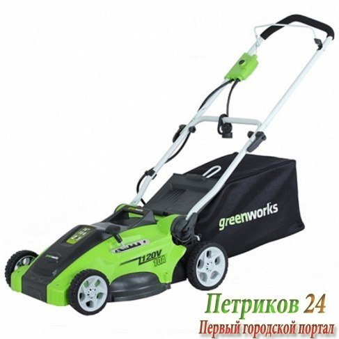 Газонокосилка электрическая GreenWorks GLM1240 2505207