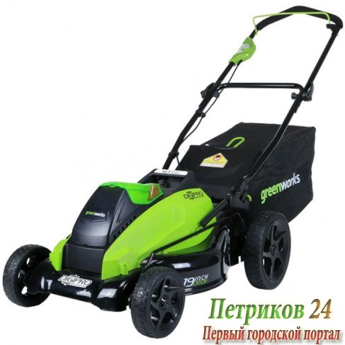 Газонокосилка аккумуляторная GreenWorks GD40LM45 2500407UB