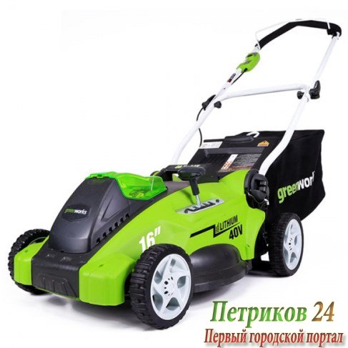 Газонокосилка аккумуляторная GreenWorks G40LM40