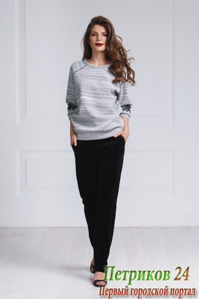 Костюм женский (серый, 2XL (52))