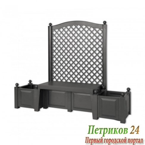 Садовая скамейка Green Glade Копенгаген антрацит 43505