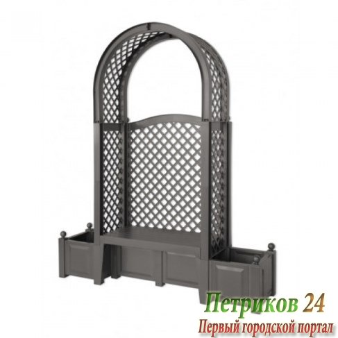 Садовая скамейка Green Glade Амстердам антрацит 43805