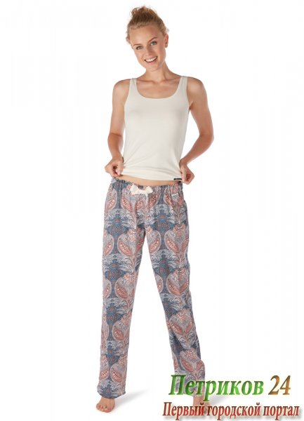 Брюки женские (slateblue batik, 44)