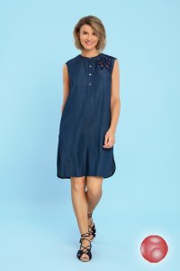 Платье женское (тёмно-синий, XS (42))