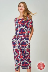 Платье женское (синий, 3XL (54))